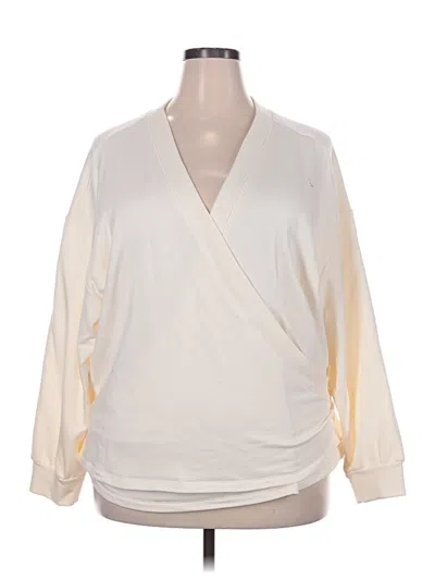 Pre-owned Active By Old Navy Cardigan Sweater In White