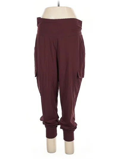 Pre-owned Active By Old Navy Casual Pants In Burgundy