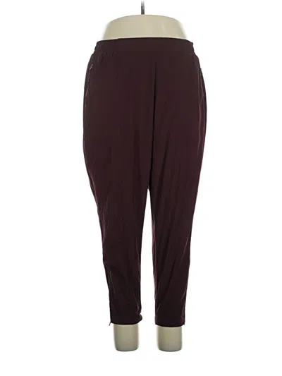Pre-owned Active By Old Navy Casual Pants In Burgundy