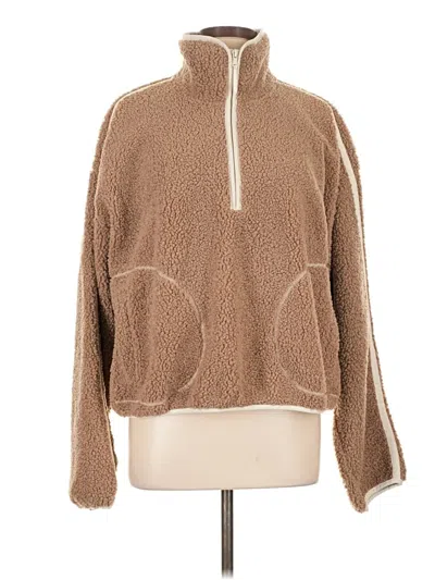 Pre-owned Active By Old Navy Fleece Jacket In Brown