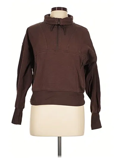 Pre-owned Active By Old Navy Fleece Jacket In Brown