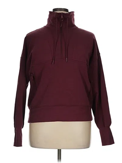 Pre-owned Active By Old Navy Fleece Jacket In Burgundy