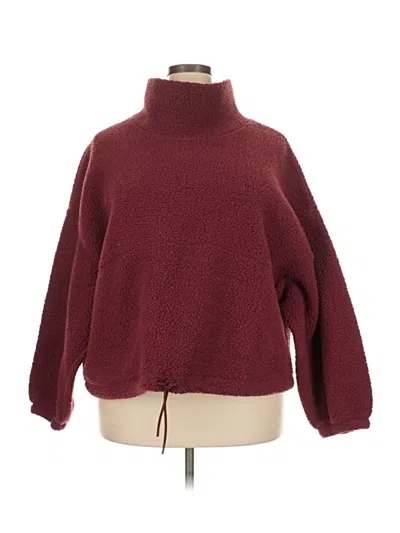 Pre-owned Active By Old Navy Fleece Jacket In Burgundy