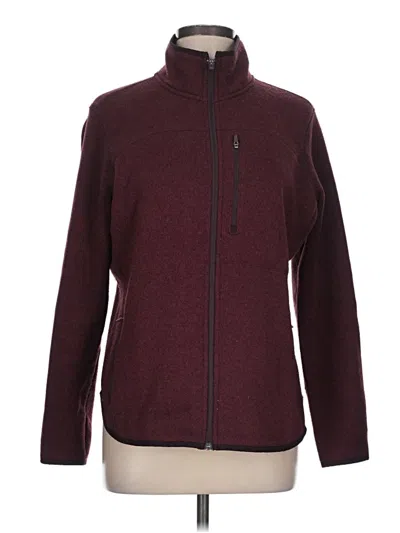 Pre-owned Active By Old Navy Fleece Jacket In Burgundy