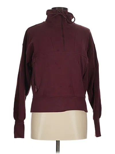 Pre-owned Active By Old Navy Fleece Jacket In Burgundy