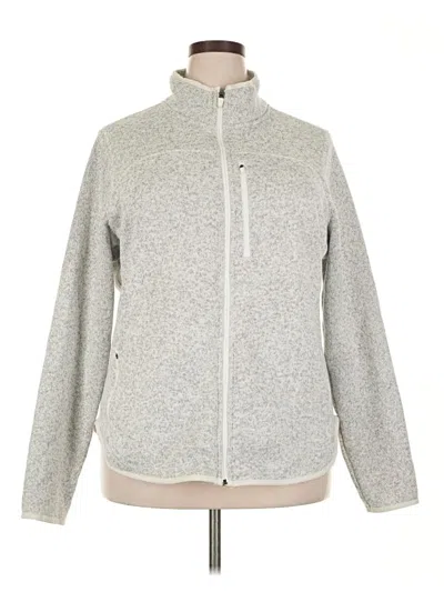 Pre-owned Active By Old Navy Fleece Jacket In Gray