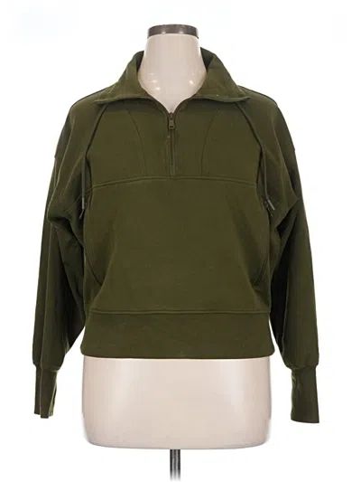 Pre-owned Active By Old Navy Fleece Jacket In Green