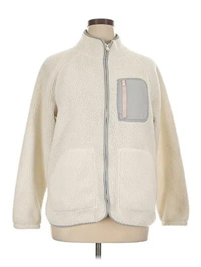 Pre-owned Active By Old Navy Fleece Jacket In Ivory