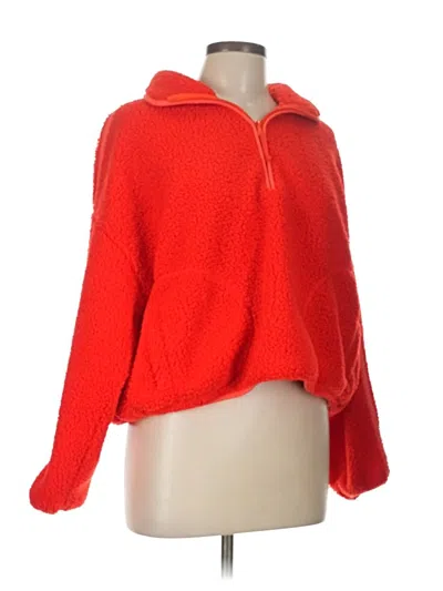 Pre-owned Active By Old Navy Fleece Jacket In Red