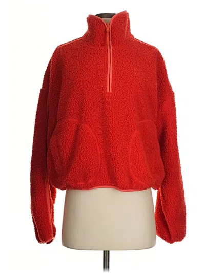Pre-owned Active By Old Navy Fleece Jacket In Red