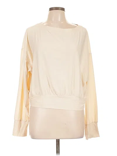 Pre-owned Active By Old Navy Long Sleeve Blouse In Ivory