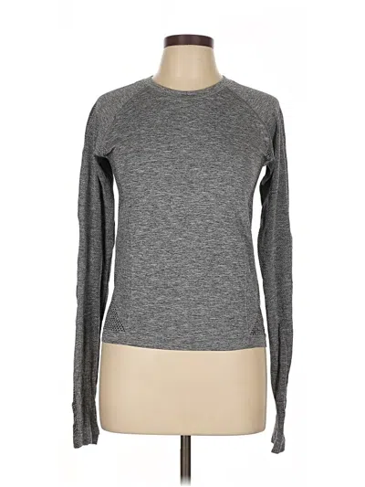 Pre-owned Active By Old Navy Long Sleeve T-shirt In Gray
