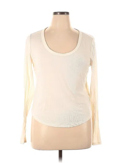 Pre-owned Active By Old Navy Long Sleeve T-shirt In White