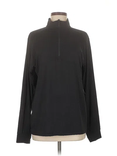 Pre-owned Active By Old Navy Long Sleeve Top Black Turtleneck Tops