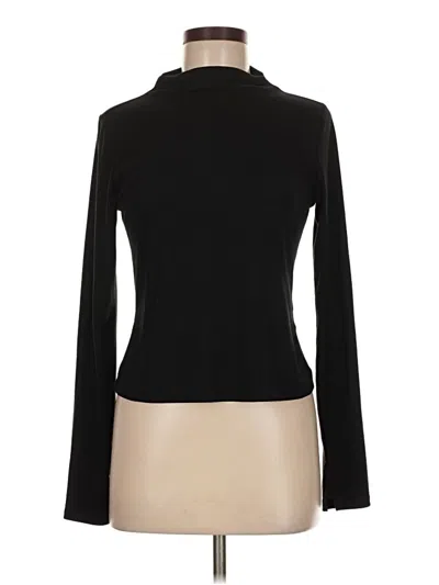 Pre-owned Active By Old Navy Long Sleeve Top Black Turtleneck Tops