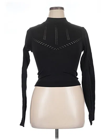 Pre-owned Active By Old Navy Long Sleeve Top Black Turtleneck Tops
