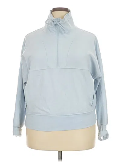 Pre-owned Active By Old Navy Long Sleeve Top Blue Turtleneck Tops