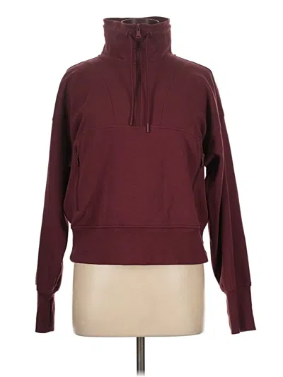 Pre-owned Active By Old Navy Long Sleeve Top Burgundy Turtleneck Tops