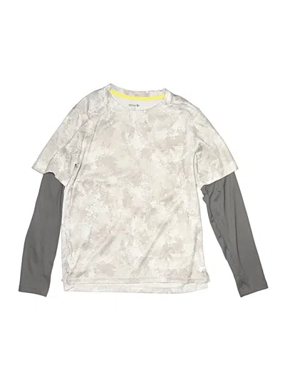 Pre-owned Active By Old Navy Kids' Long Sleeve Top Gray Tops