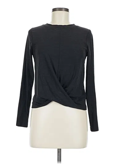 Pre-owned Active By Old Navy Long Sleeve Top Gray Turtleneck Tops