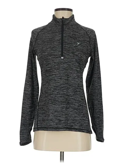 Pre-owned Active By Old Navy Long Sleeve Top Gray Turtleneck Tops