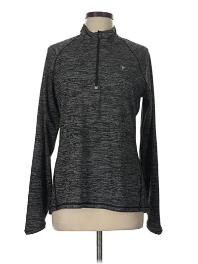 Pre-owned Active By Old Navy Long Sleeve Top Gray Turtleneck Tops