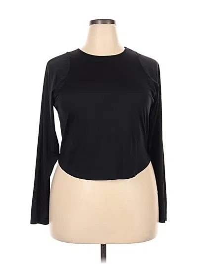 Pre-owned Active By Old Navy Long Sleeve T-shirt In Black
