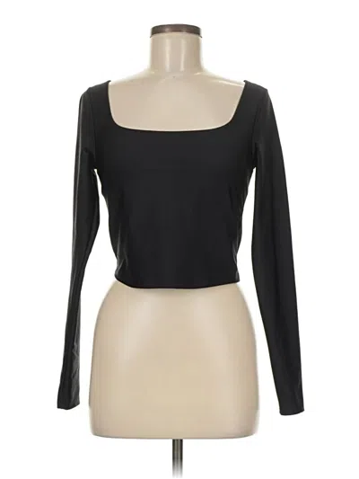 Pre-owned Active By Old Navy Long Sleeve T-shirt In Black