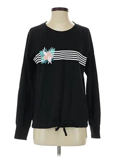 Pre-owned Active By Old Navy Long Sleeve T-shirt In Black