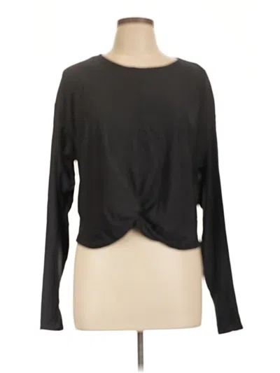 Pre-owned Active By Old Navy Long Sleeve T-shirt In Black