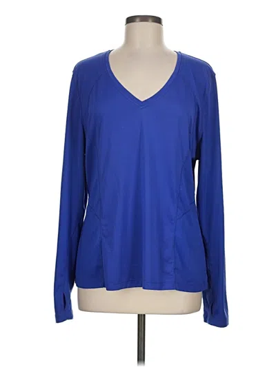 Pre-owned Active By Old Navy Long Sleeve T-shirt In Blue
