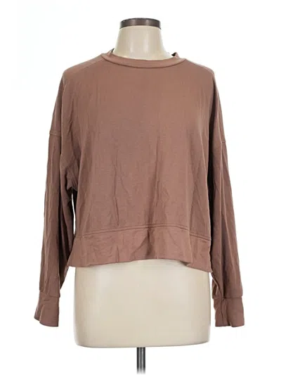Pre-owned Active By Old Navy Long Sleeve T-shirt In Brown