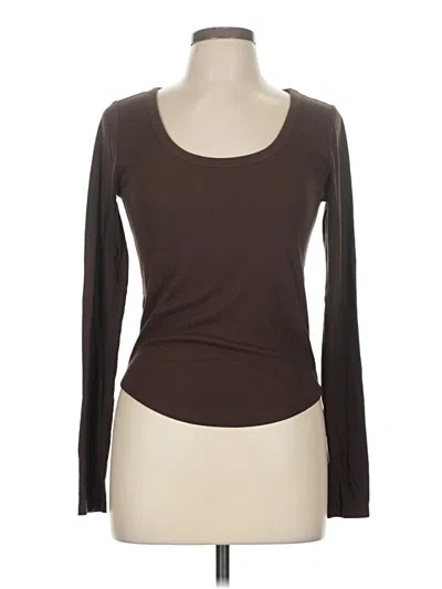 Pre-owned Active By Old Navy Long Sleeve T-shirt In Brown