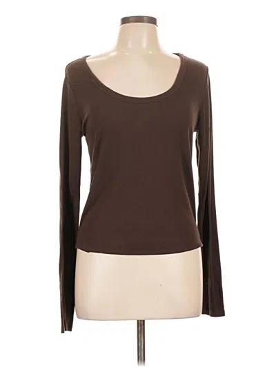 Pre-owned Active By Old Navy Long Sleeve T-shirt In Brown