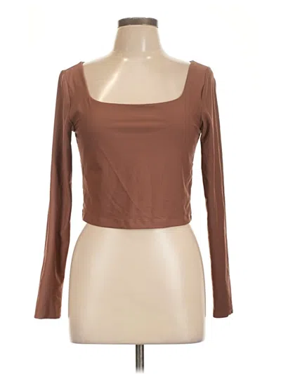 Pre-owned Active By Old Navy Long Sleeve T-shirt In Brown
