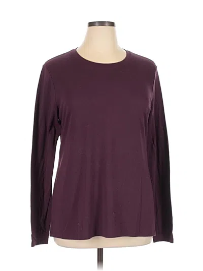 Pre-owned Active By Old Navy Long Sleeve T-shirt In Burgundy