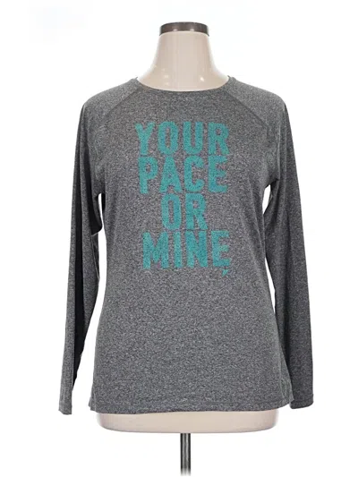 Pre-owned Active By Old Navy Long Sleeve T-shirt In Gray