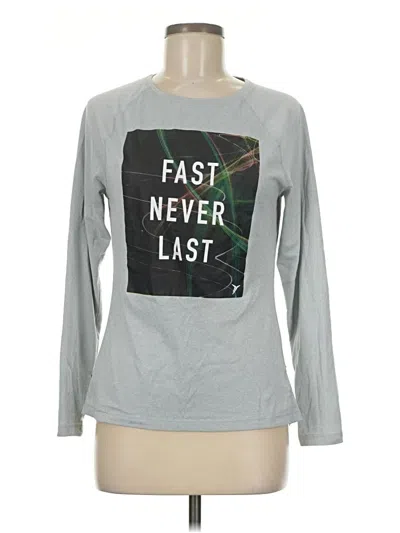 Pre-owned Active By Old Navy Long Sleeve T-shirt In Gray