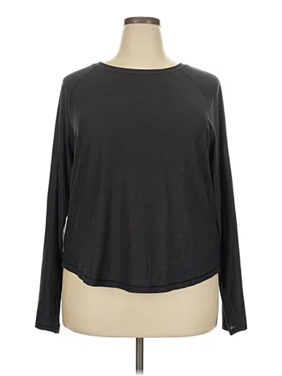 Pre-owned Active By Old Navy Long Sleeve T-shirt In Gray