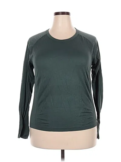 Pre-owned Active By Old Navy Long Sleeve T-shirt In Green
