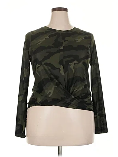 Pre-owned Active By Old Navy Long Sleeve T-shirt In Green