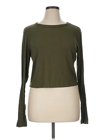 Pre-owned Active By Old Navy Long Sleeve T-shirt In Green