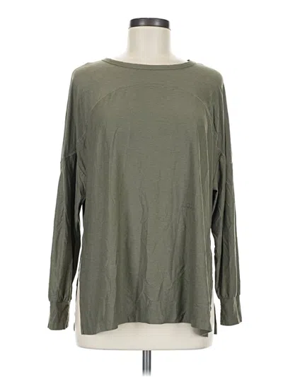 Pre-owned Active By Old Navy Long Sleeve T-shirt In Green