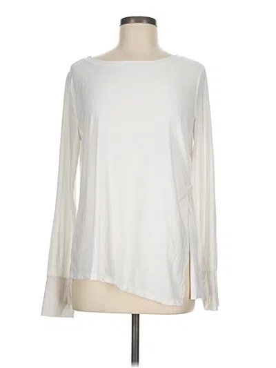 Pre-owned Active By Old Navy Long Sleeve T-shirt In Ivory