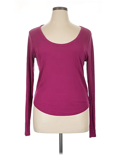 Pre-owned Active By Old Navy Long Sleeve T-shirt In Purple