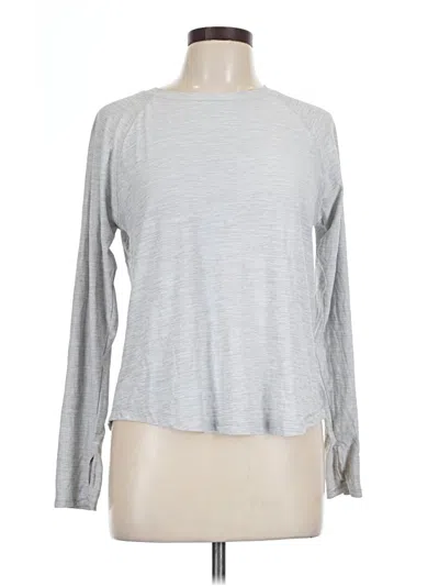 Pre-owned Active By Old Navy Long Sleeve T-shirt In Silver