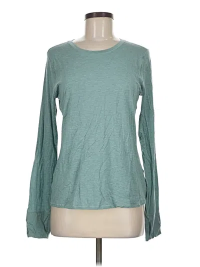 Pre-owned Active By Old Navy Long Sleeve T-shirt In Teal