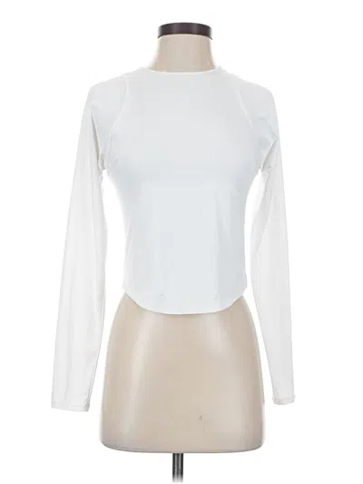 Pre-owned Active By Old Navy Long Sleeve T-shirt In White