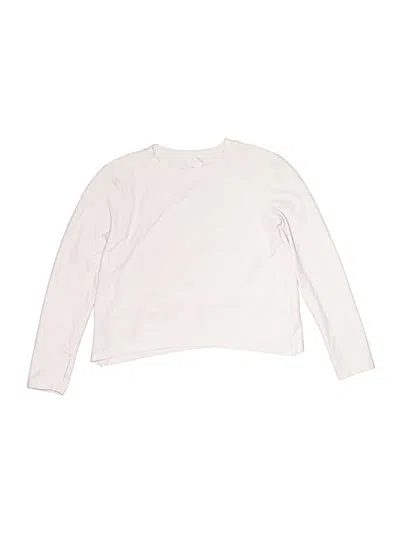 Pre-owned Active By Old Navy Kids' Long Sleeve T-shirt In White