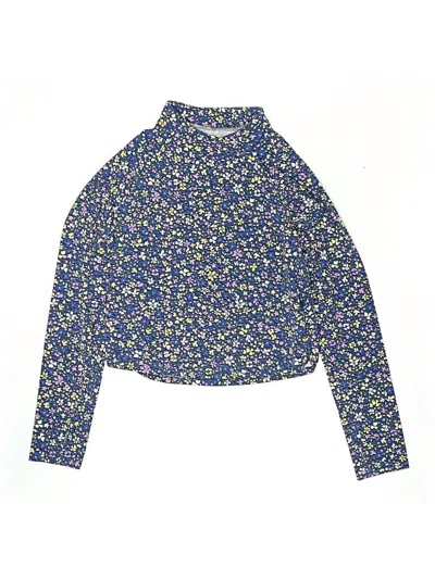 Pre-owned Active By Old Navy Kids' Long Sleeve Turtleneck In Blue